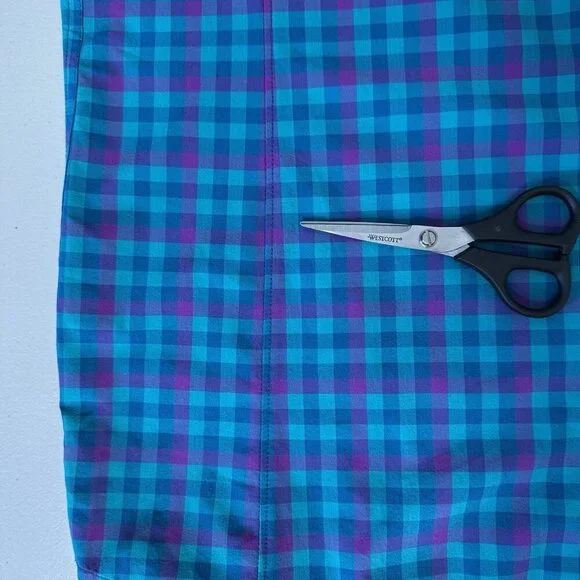 Duluth Flex Sidewinder Shirt Tunic Sz M UPF 30 Plaid Blue Outdoor Hiking - Picture 9 of 10